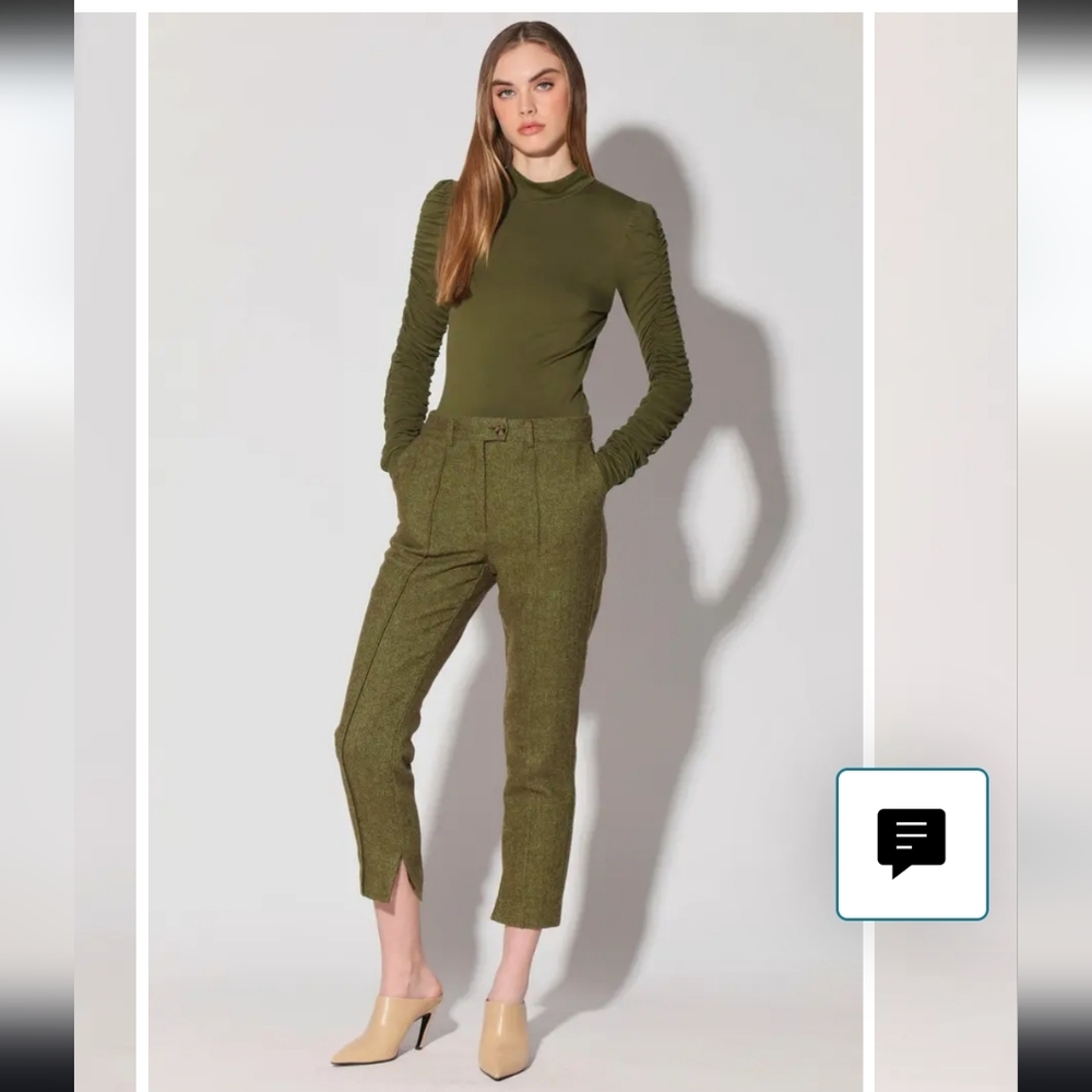 Walter Baker Olive Cropped‎ Pants